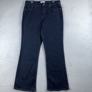 Jaclyn Smith Womens Boot Cut Jeans Medium Wash Womens Blue Size 12 Short
